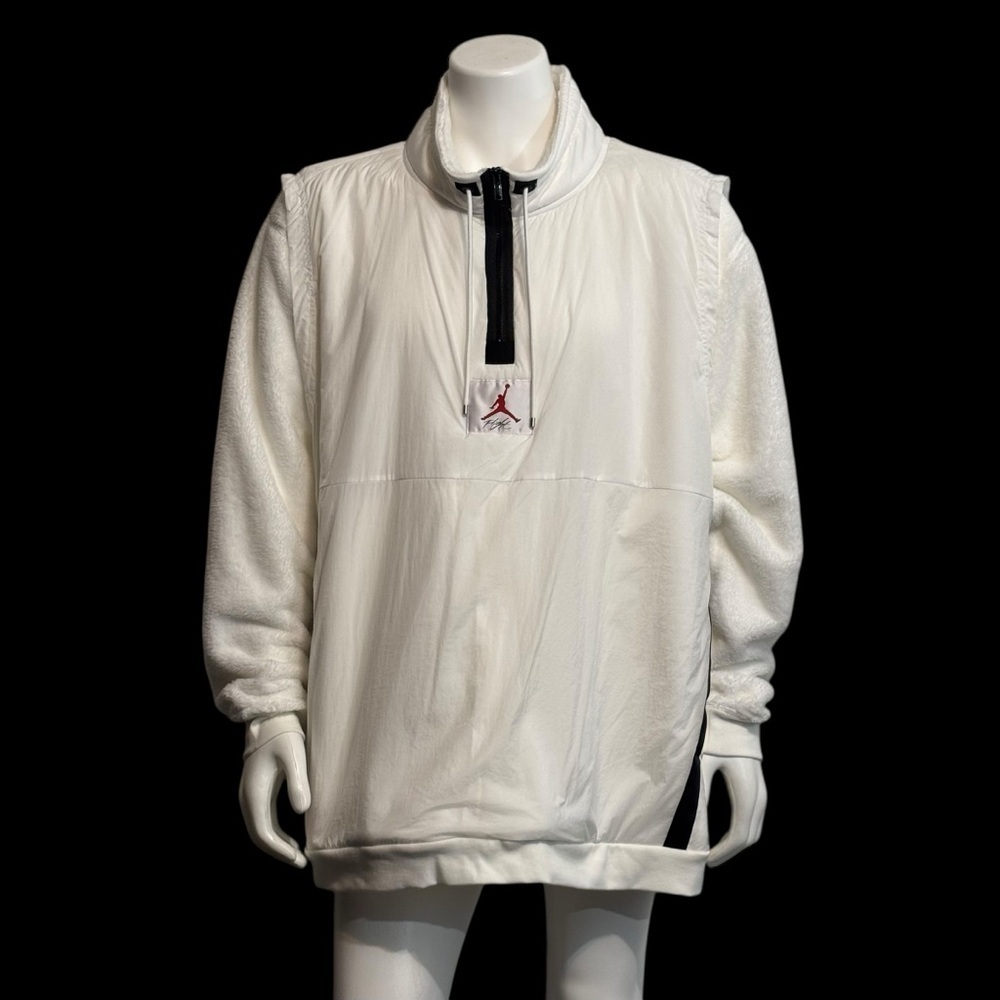 RARE VTG NIKE Jordan Flight White Jacket /Vest Windbreaker Size 3XL - Picture 3 of 9